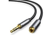 Lydkabel - UGREEN AV118 Cable 3.5mm mini jack (male) / 3.5 mm mini jack (female) - 1m - Silver - 10592