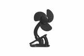 Babyutstyr - Fresh Kid Stroller fan black - 3049