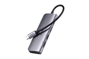 Dokkingstasjon - UGREEN CM195 6in1 USB-C HUB - HDMI / 2x USB-A 3.0 / USB-C PD / SD / TF reader - Gray - 15214