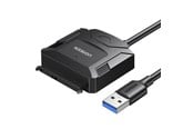Harddisk - Tilbehør - UGREEN 2.5'' / 3.5'' hard drive adapter cable (USB-A 3.0 - SATA) - Black - 20611