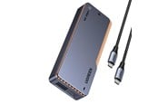 Harddisk - Tilbehør - UGREEN D703 USB4 40Gb/s M.2 NVMe SSD Enclosure with Active Cooling - Gray - 65727