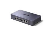 Switch/splitter - UGREEN 6-Port 1Gb/s PoE Ethernet Switch (4x PoE+ 2x uplink) - Gray - 35371