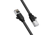 Nettverkskabel - UGREEN Flat network cable - 2m - Black - Svart - 2m - 50185
