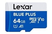 Minnekort - Lexar BLUE PLUS - flash memory card - 64 GB - microSDXC UHS-I - LMSBLPL064G-BNANG