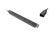 Strømkabel (ekstern) - Lanberg - power distribution strip - 4000 watt - PDU-04I1906I-0200-C20-BK