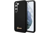 Mobil - Deksel og etui - GUESS GUHCS23MSLSMK S23+ S916 black/black hardcase Silicone Vintage Gold Logo - 3666339114824