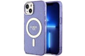 Mobil - Deksel og etui - GUESS GUHMP14MHCMCGU iPhone 14 Plus 6.7" purple/purple hardcase Glitter Gold MagSafe - 3666339125677