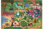 Puslespill - Clementoni Puzzle Story Maps Alice in Wonderland 1000 pieces 2D Puslespill - 39785