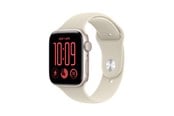 Smartklokke, Smartwatch & Sportsklokke - Apple Watch SE 3 GPS 44mm Starlight Aluminium Case with Sand Sport Band - S/M - MJL34QN/A