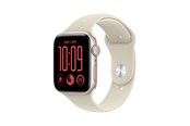 Smartklokke, Smartwatch & Sportsklokke - Apple Watch SE 3 GPS 44mm Starlight Aluminium Case with Sand Sport Band - M/L - MJL54QN/A