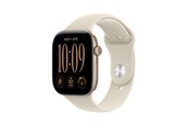 Smartklokke, Smartwatch & Sportsklokke - Apple Watch Series 12 GPS 46mm Light Gold Aluminium Case with Sand Sport Band - M/L - MJEP4QN/A