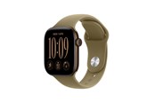 Smartklokke, Smartwatch & Sportsklokke - Apple Watch Series 12 GPS + Cellular 42mm Dark Bronze Aluminium Case with Olive Sport Band - S/M - MJG44QN/A