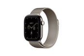 Smartklokke, Smartwatch & Sportsklokke - Apple Watch Series 12 GPS + Cellular 42mm Natural Titanium Case with Natural Milanese Loop - MJGH4QN/A
