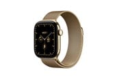 Smartklokke, Smartwatch & Sportsklokke - Apple Watch Series 12 GPS + Cellular 42mm Radiant Gold Titanium Case with Radiant Gold Milanese Loop - MJGL4QN/A