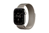 Smartklokke, Smartwatch & Sportsklokke - Apple Watch Series 12 GPS + Cellular 46mm Natural Titanium Case with Natural Milanese Loop - S/M - MJGP4QN/A