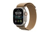 Smartklokke, Smartwatch & Sportsklokke - Apple Watch Ultra 4 GPS + Cellular 49mm Natural Titanium Case with Desert Alpine Loop - L - MJAG4DH/A