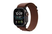 Smartklokke, Smartwatch & Sportsklokke - Apple Watch Ultra 4 GPS + Cellular 49mm Black Titanium Case with Burgundy Alpine Loop - M - MJC14DH/A