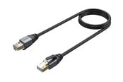 Nettverkskabel - Unitek network cable - 1.5 m - black - Svart - 1m - C18149AGY03-1.5M