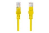 Nettverkskabel - Lanberg patch cable - 50 cm - yellow RAL 1028 - Gul - PCU5-10CC-0050-Y