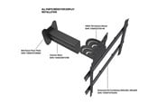 Veggmontering, AV-braketter & AV-møbler - Multibrackets M Pro Series mounting component - 30 cm - black - Max - recommended for - 7340234815784