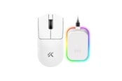 Mus - MCHOSE K7 V2 Pro+ Lightweight Wireless - Gaming mus - Optisk - 6 knapper - Hvit - HW-K7V2-12