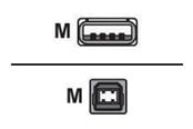USB - Sharkoon - USB cable - USB Type B to USB - 3 cm - 4044951015276