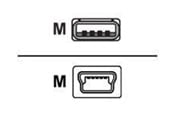 USB - Sharkoon - USB cable - mini-USB Type B to USB - 3 m - 4044951015580