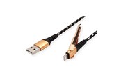 USB - Roline Gold Lightning cable - Lightning / USB - 1 m - 11.02.8923