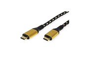 USB - Roline Gold - USB-C cable - USB-C to USB-C - 1 m - 11.02.9038