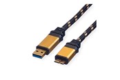 USB - Roline - USB cable - Micro-USB Type B to USB Type A - 80 cm - 11.02.8878