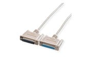 Parallell/seriell kabel - Roline - serial cable - DB-25 to DB-25 - 9 m - 11.01.3690