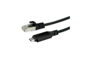 Nettverkskabel - Roline network cable - 1.5 m - black - Svart - 12.02.1166