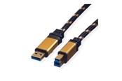 USB - Roline Gold - USB cable - USB Type B to USB Type A - 80 cm - 11.02.8900