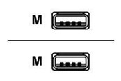 USB - Roline - USB cable - USB to USB - 4.5 m - 11.02.8945