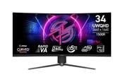 Skjerm - 34" MSI MPG 346CQRFDE X24 - LED monitor - curved - 34" - HDR - 9S6-3DD94M-002