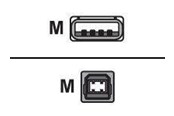 USB - Sharkoon - USB cable - USB Type B to USB - 2 m - 4044951015269