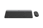 Tastatur - Logitech Slim Wireless Combo MK470 - Tastatur & Mussett - Spansk - Grå - 920-009198