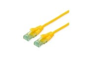 Nettverkskabel - Roline Recycled Material patch cable - 10 m - yellow - Gul - 21.45.3127