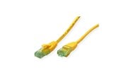Nettverkskabel - Roline Recycled Material patch cable - 20 m - yellow - Gul - 21.45.3129
