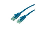Nettverkskabel - Roline Recycled Material patch cable - 10 m - blue - Blå - 21.45.3147