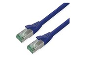 Nettverkskabel - Roline Recycled Material patch cable - 10 m - pantone 647C blue - Blå - 10m - 21.45.3247