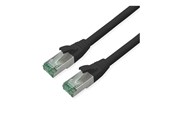 Nettverkskabel - Roline Recycled Material patch cable - 10 m - black pantone 3C - Svart - 21.45.3257