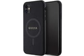 Mobil - Deksel og etui - GUESS GUHMN61PSAHMCK case for iPhone 11 / Xr - black Saffiano MagSafe - 3666339155667