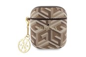 Mobil - Andre tilbehør - GUESS GUA2PGCE4CW case for AirPods 1/2 - brown GCube Charm - 3666339171155