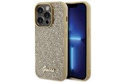 Mobil - Deksel og etui - GUESS Disco Metal Script case for iPhone 15 Pro - gold - 3666339173593