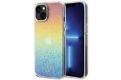 Mobil - Deksel og etui - GUESS IML Faceted Mirror Disco Iridescent case for iPhone 15 - multicolored - 3666339172312