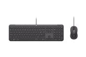 Tastatur - Logitech Signature Slim Wired Combo MK620 for Business - Tastatur & Mussett - Fransk - Grå - 920-013344