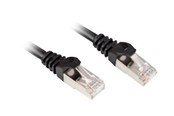 Nettverkskabel - Sharkoon patch cable - black - Svart - 4044951017805