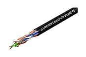 Nettverkskabel - Lanview bulk cable - 305 m - black - Svart - 305m - LVN122151
