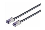 Nettverkskabel - Lanview patch cable - 7.5 m - black - Svart - 7.5m - LVN-CAT6A-FLEX-7.5M